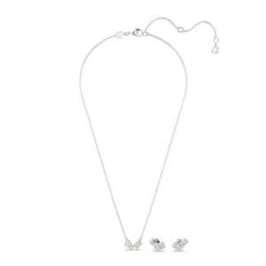 Swarovski Mesmera Set, Mixed Cut, Moi Et Toi, Beyaz, Rodyum Kaplama - 5665829
