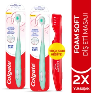 Colgate Foamsoft Diş Eti Masajı Yumuşak Diş Fırçası x 2 Adet